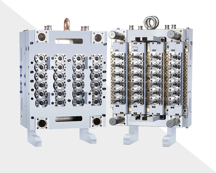 24腔針閥式熱流道瓶坯模具